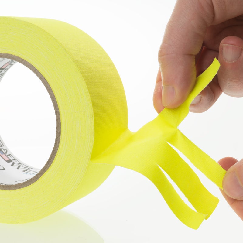 Gaffer Power Real Professional Gaffer Tape, Made in The USA, Heavy Duty Gaffers Tape, Non-Reflective, Multipurpose. 2 Inches x 30 Yards, Sunshine Yellow. More Effecient Than Yellow Duct Tape - Image 2
